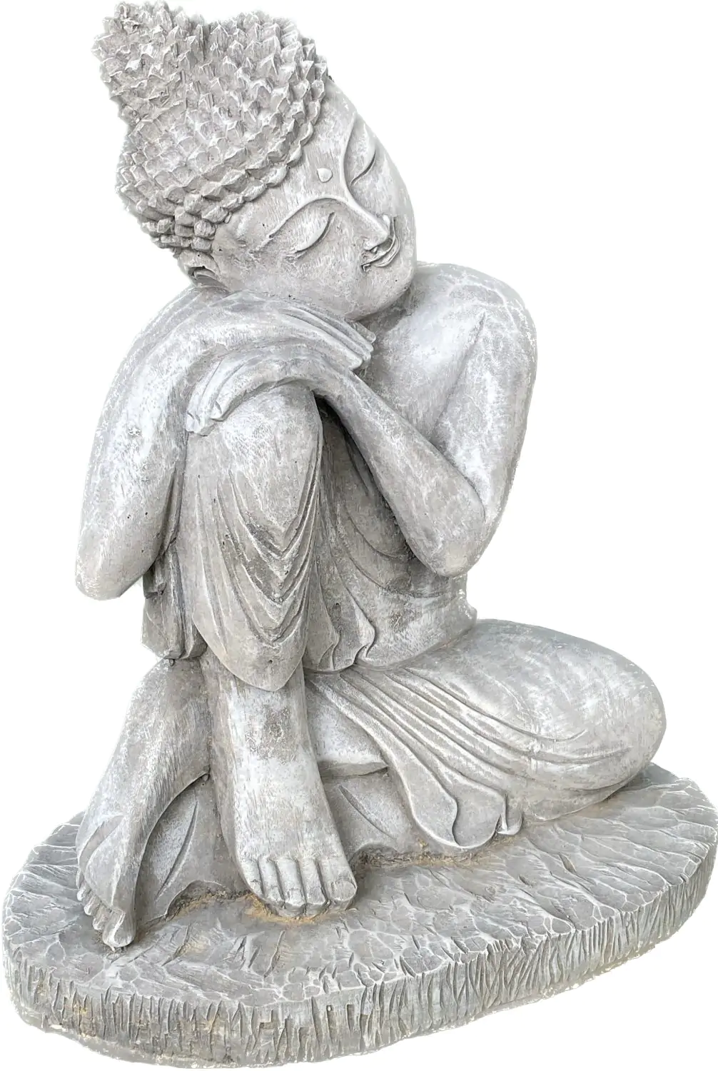 Product image 4 of the product “Vivit - Buddha relax - right knee is up, 45 cm H | cast stone ”